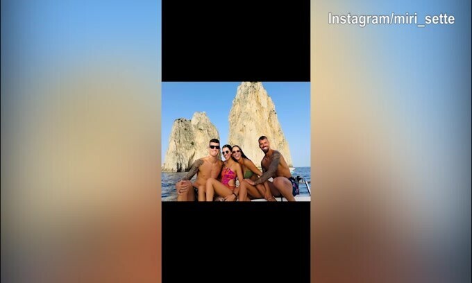 Weekend di relax a Capri per Spinazzola e Mancini