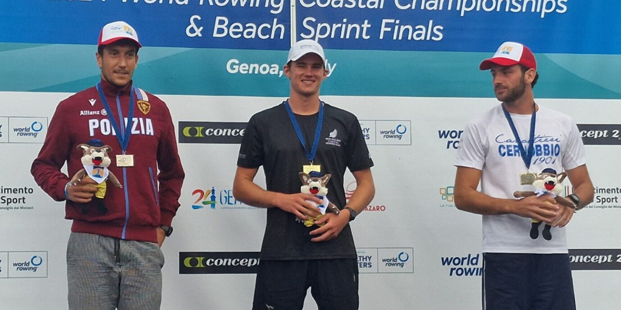 Coastal Rowing: Genova in festa per l’argento del singolista Davide Mumolo