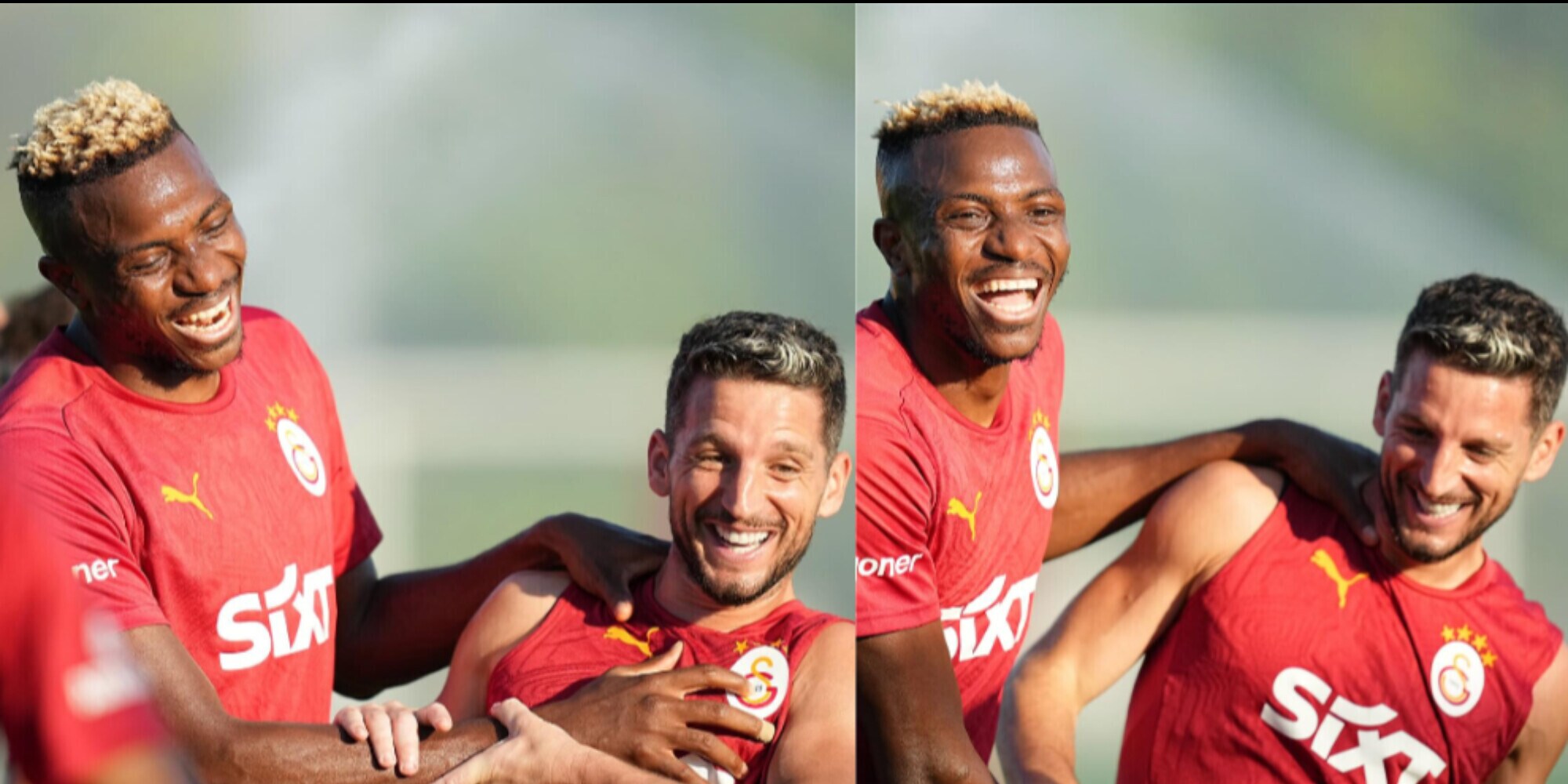 Osimhen ritrova Mertens: risate all'allenamento con il Galatasaray