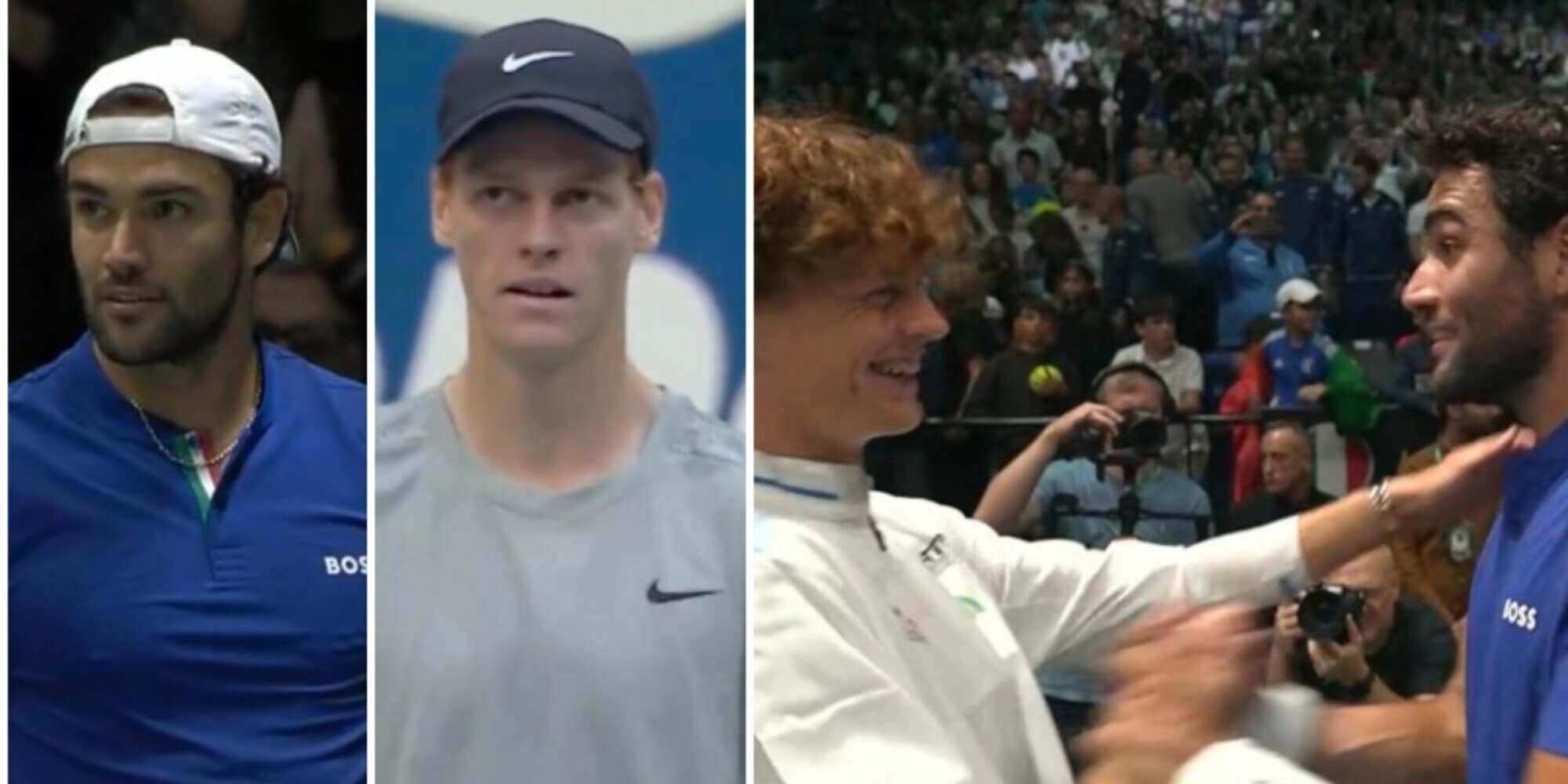 Berrettini vince in Davis e resta immobile: la dedica è a Sinner?