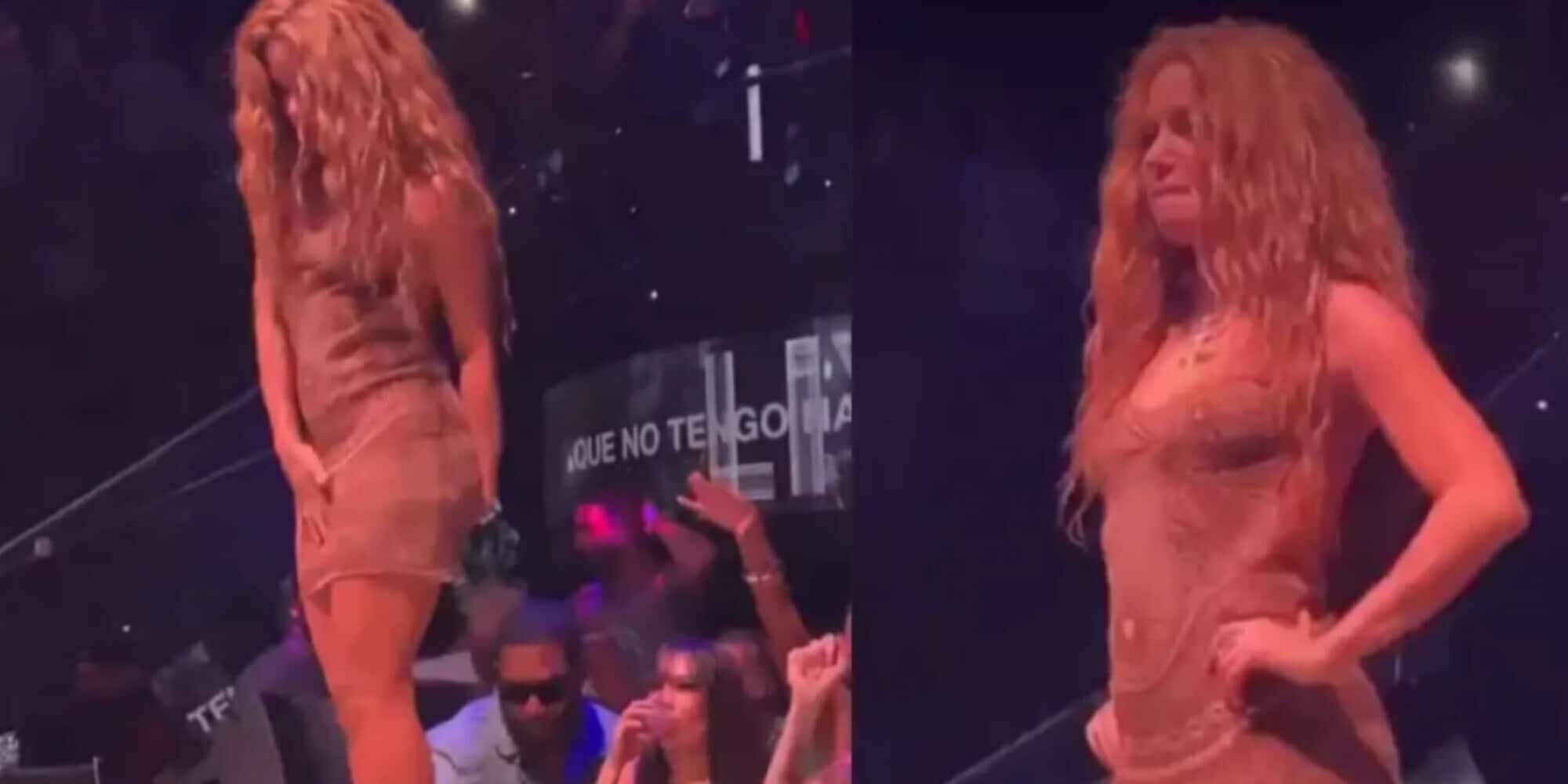 Shakira furiosa lascia il palco: un fan stava filmando sotto il vestito