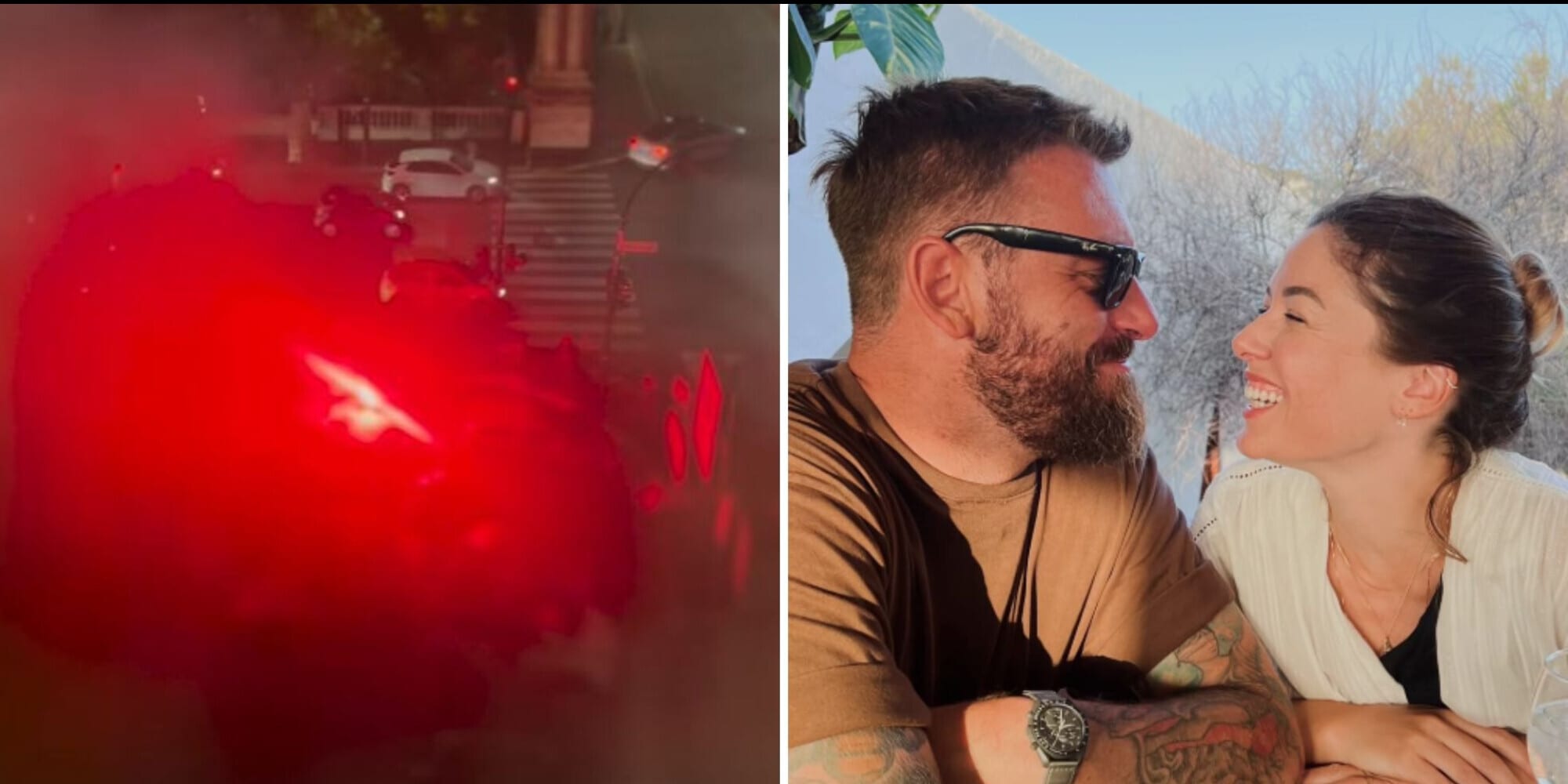 De Rossi, l’omaggio dei tifosi sotto casa e il ringraziamento speciale di Sarah Felberbaum