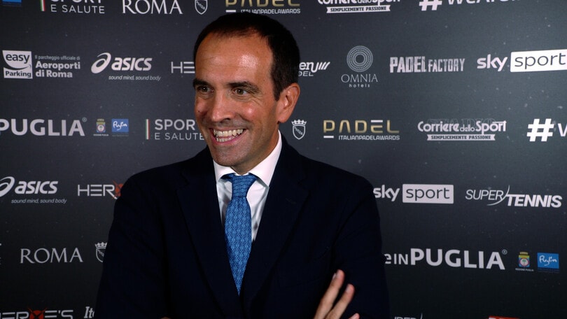 Italian Padel Awards, il presidente della Fip Luigi Carraro: "Così possiamo raggiungere la Spagna"