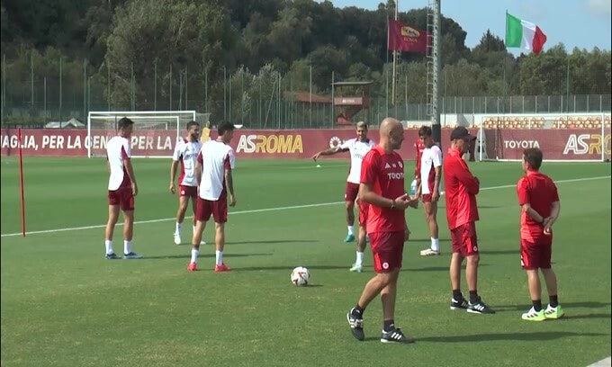 Roma, allenamento senza Pellegrini