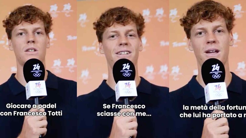 Sinner invita Totti a sciare con lui: il video è pazzesco