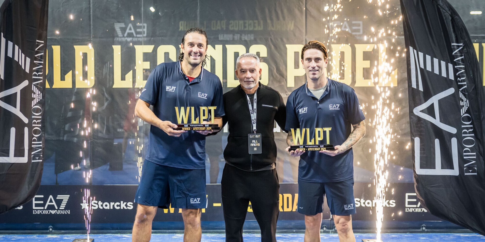 EA7 World Legends Padel Tour: Luca Toni batte gli olandesi in Olanda