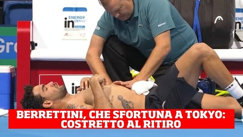 Berrettini costretto al ritiro: le immagini commoventi
