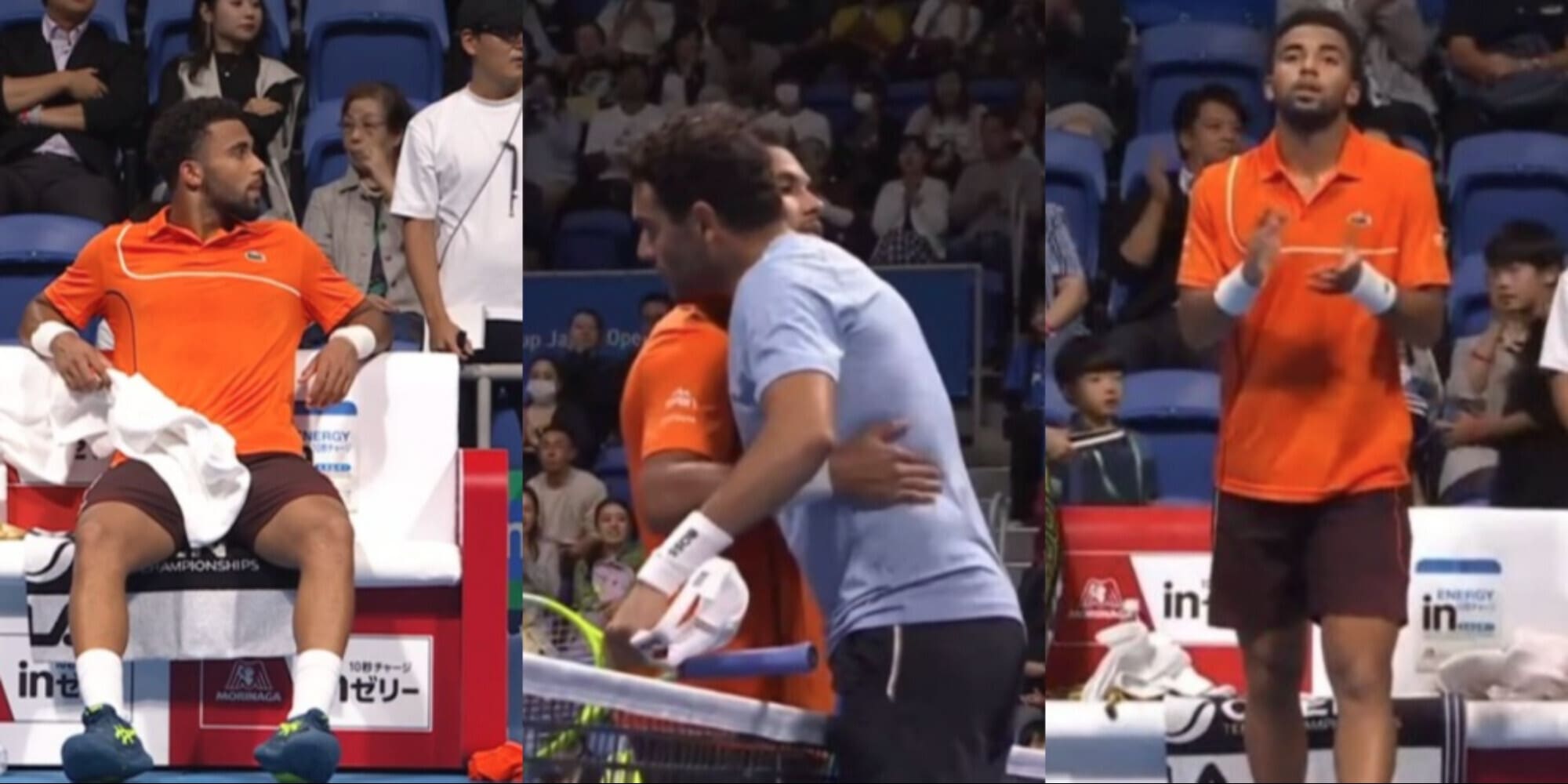 Berrettini infortunato, il gesto di Fils emoziona Tokyo