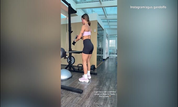 Agustina, l’allenamento è super hot