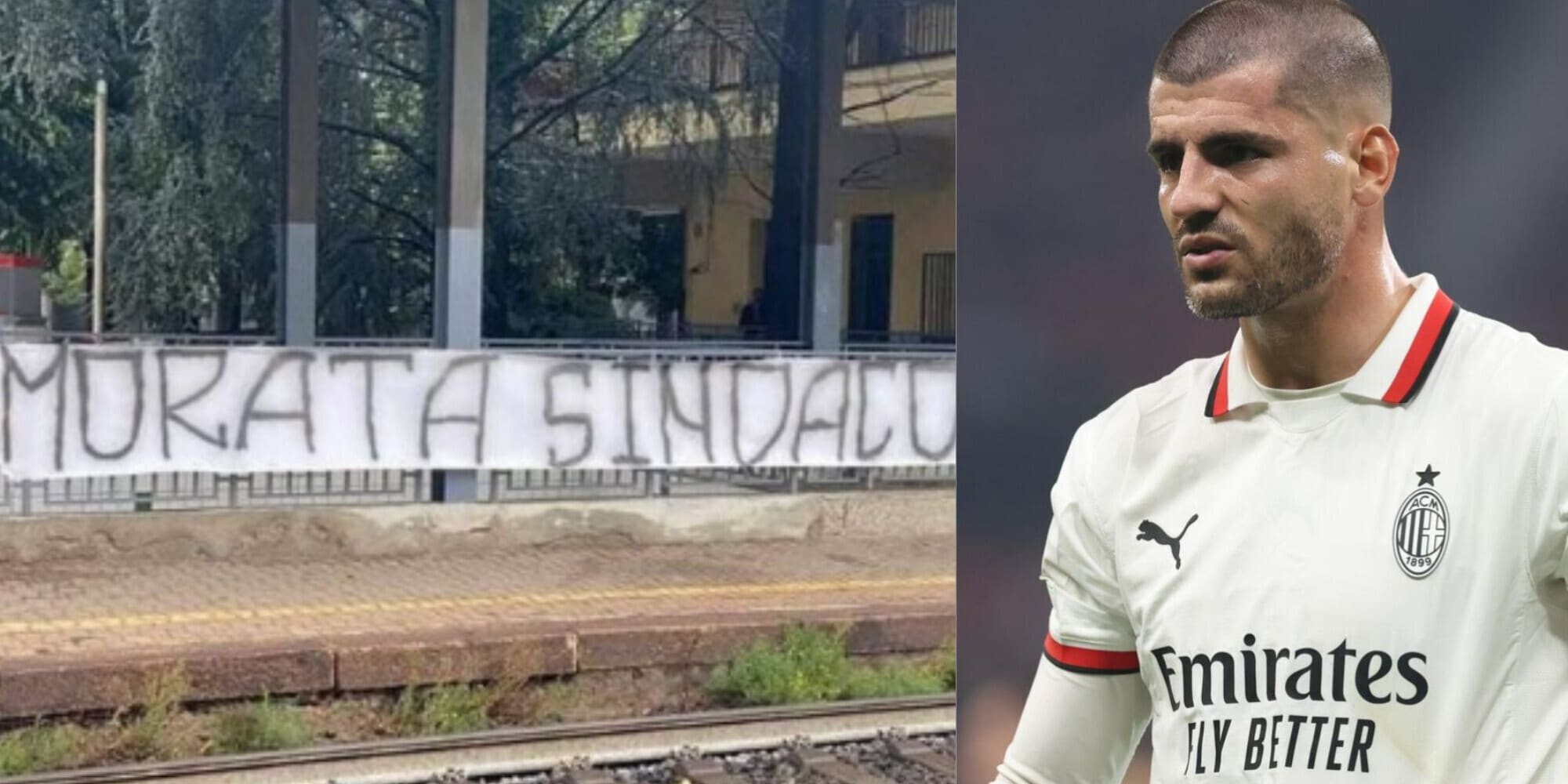 "Morata sindaco", lo striscione di Calabria dopo la polemica di Corbetta