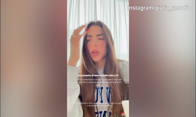 Lo sfogo di Giulia Amodio: "Nelle ultime 2 notti ho dormito 2 ore..."