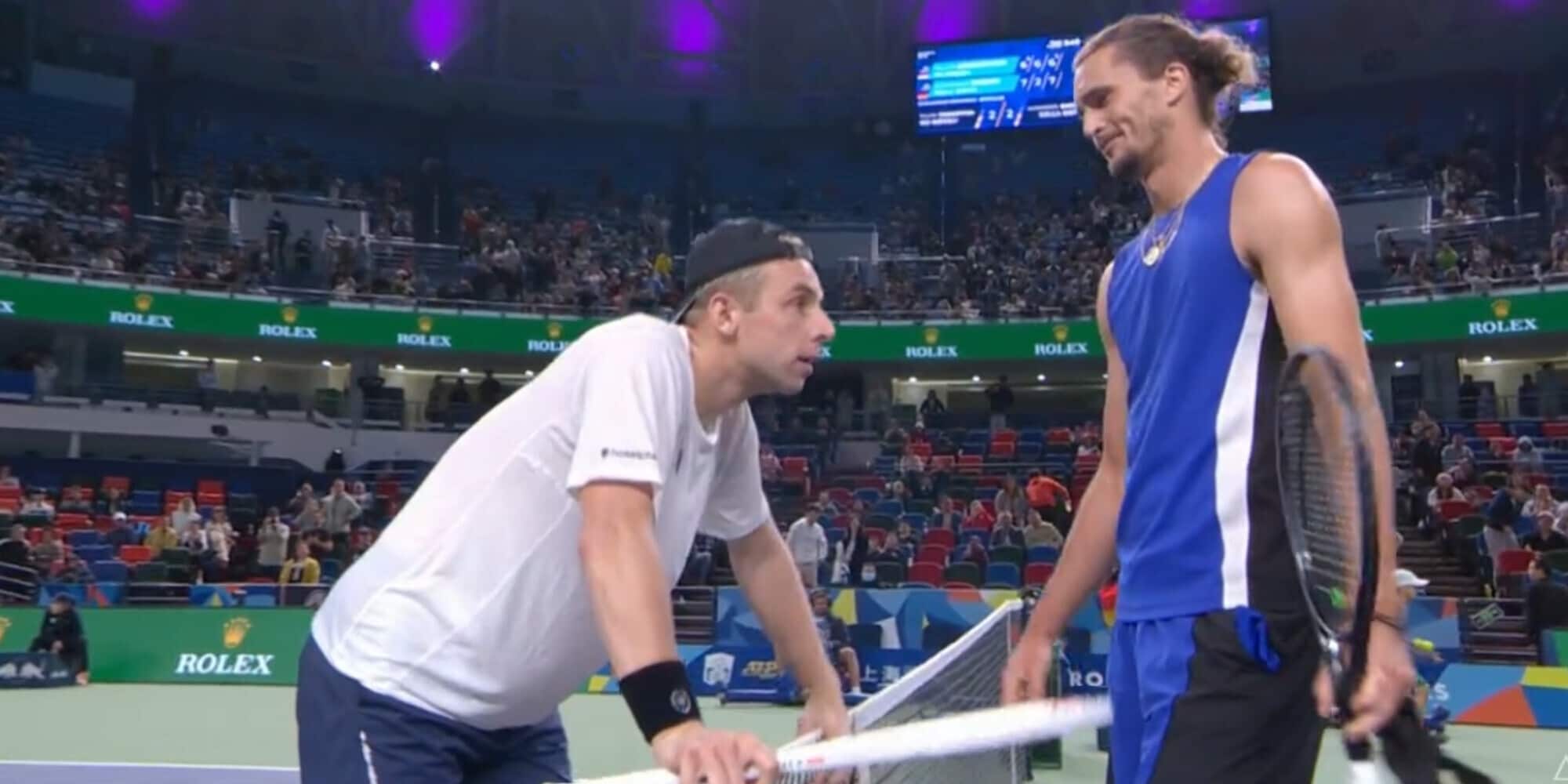 La frase a rete di Zverev a Griekspoor dopo l'incredibile errore nel tie-break