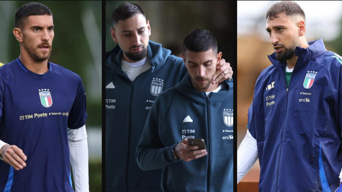 Italia, Pellegrini sul telefono, arriva Donnarumma: tutte le FOTO dal ritiro azzurro