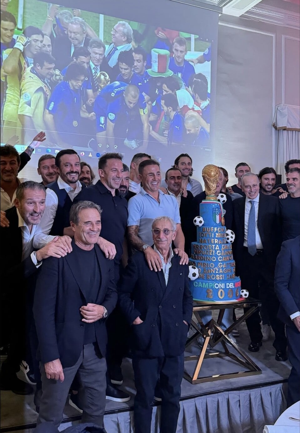 Emozioni e lacrime da Lippi con i Campioni del 2006