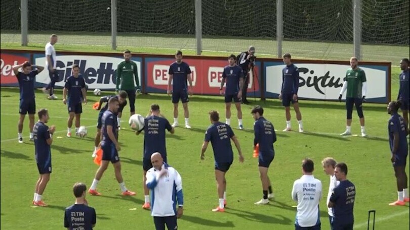 Nazionale, Spalletti guida la rifinitura prima del Belgio