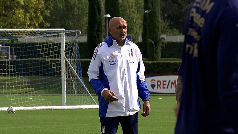 L’allenamento di rifinitura degli Azzurri prima della partenza per Roma