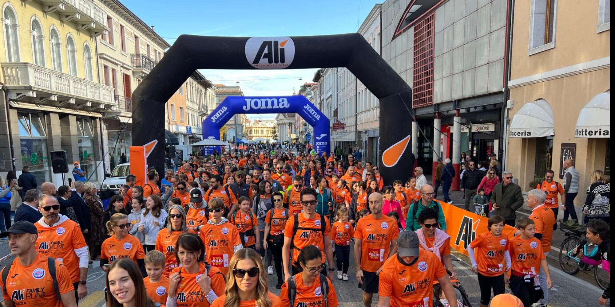 Alì Family Run: una festa per 1.000 persone questa mattina a San Donà di Piave!