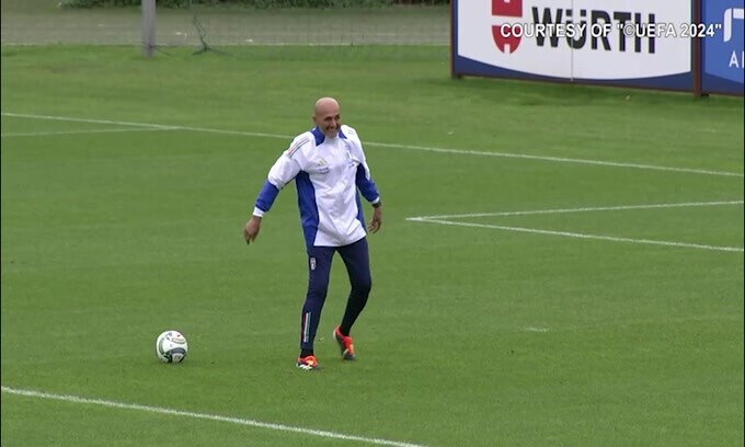 L'Italia di Luciano Spalletti si allena in vista di Israele