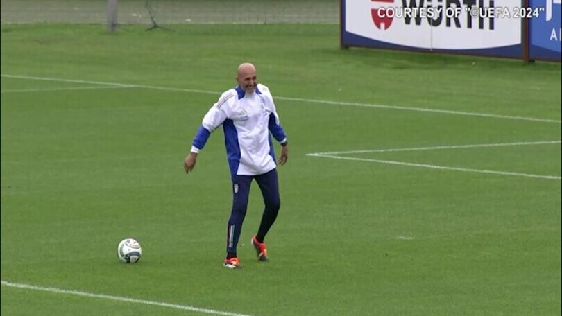 L'Italia di Luciano Spalletti si allena in vista di Israele