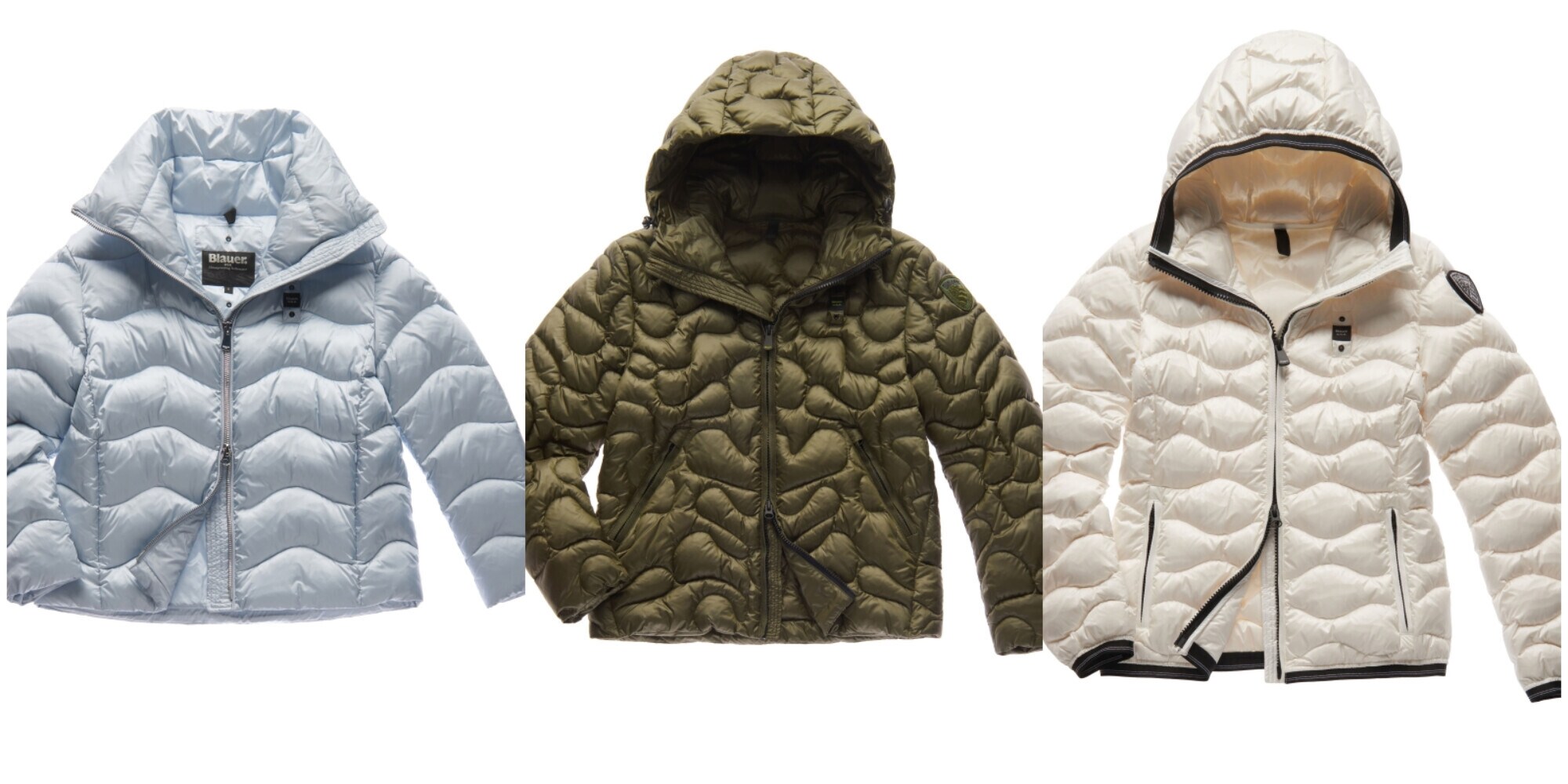 Blauer presenta e racconta il piumino “ondina”