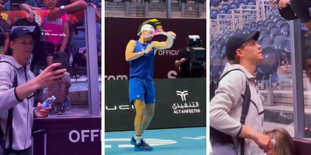 Nadal, l'ultima volta contro Alcaraz: il gesto con Sinner per i bambini