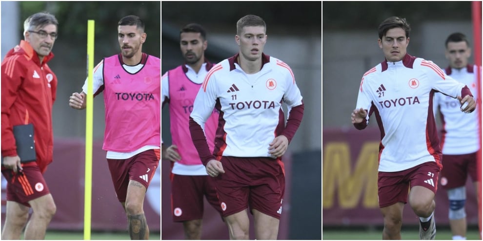 Roma, Dovbyk si allena in gruppo a Trigoria: buone notizie per Juric