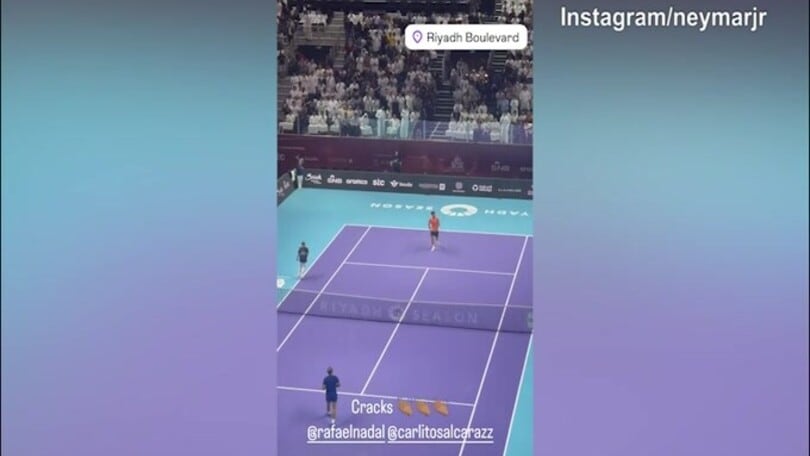 Tennis, esibizione a Riyadh tra Alcaraz e Nadal: c'è anche Neymar