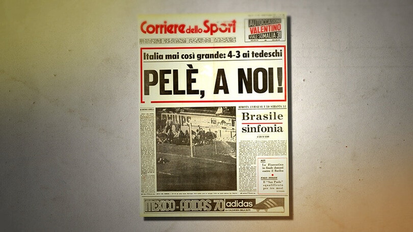100 anni CdS: Italia-Germania 4-3, la partita del secolo
