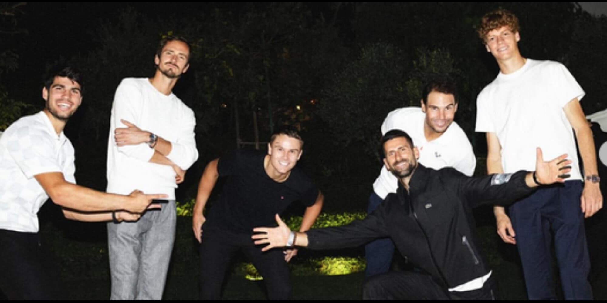 Sinner ballerino, serata libera: che festa a Riyad con Alcaraz e tutti gli altri re