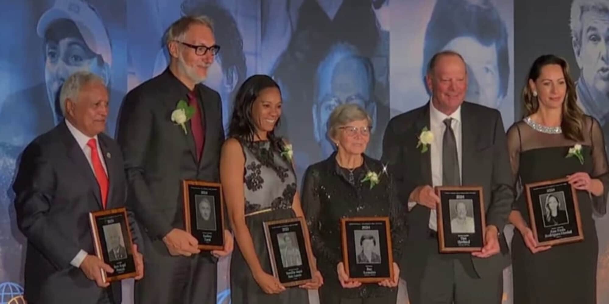 Andrea Zorzi e Giuseppe Panini nella International Hall of Fame