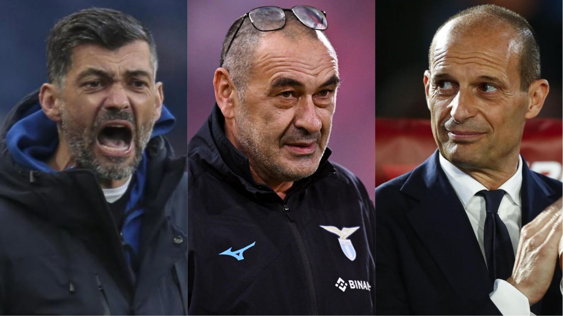 Allenatori senza squadra: da Allegri a Sarri, tutti i big in attesa di una panchina