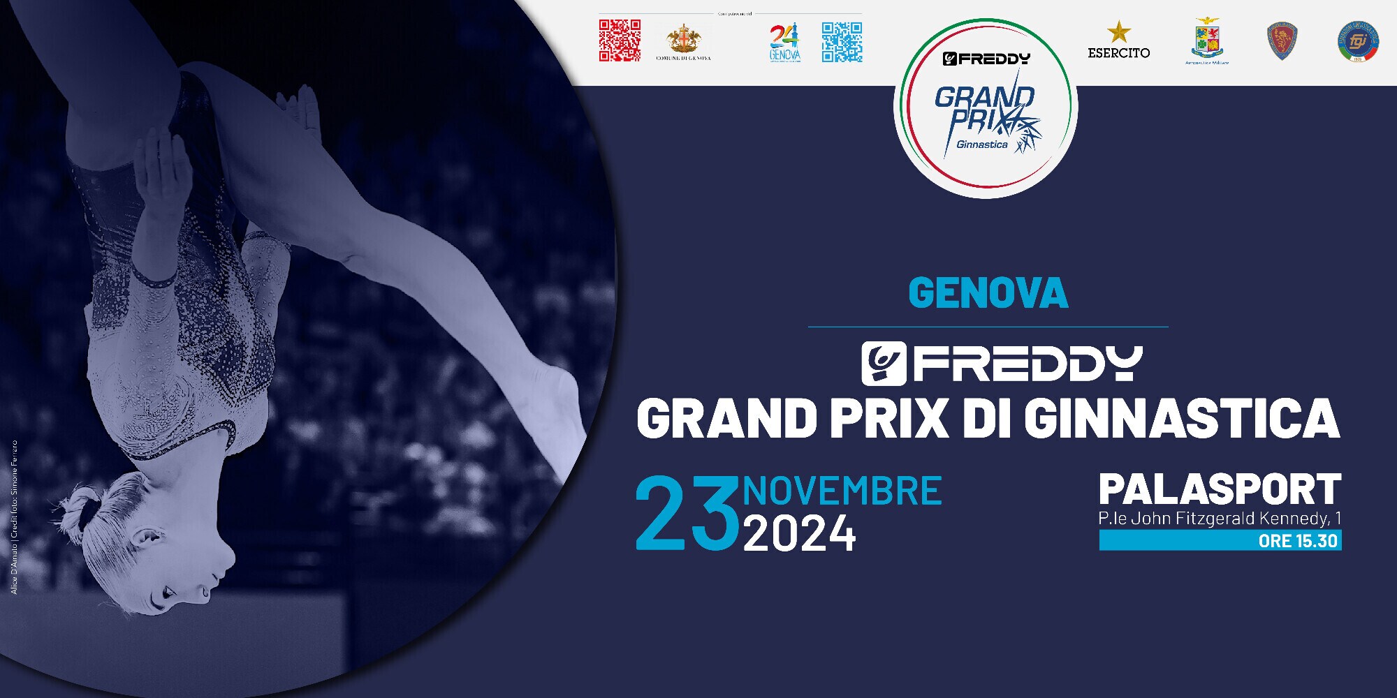 La Ginnastica azzurra al Palasport di Genova con il Freddy Grand Prix