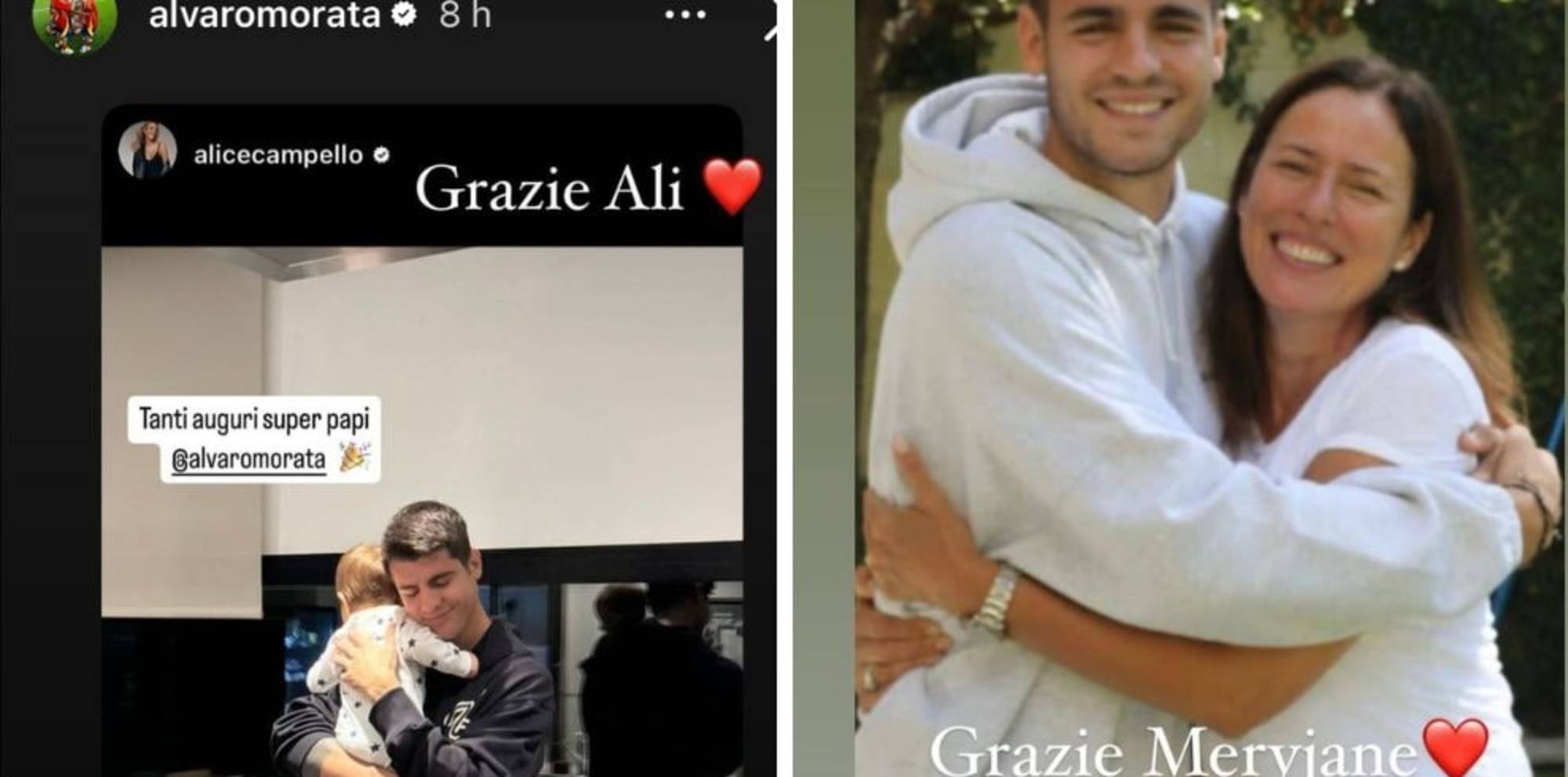 Compleanno Morata, le risposte a sorpresa a Alice Campello e alla suocera