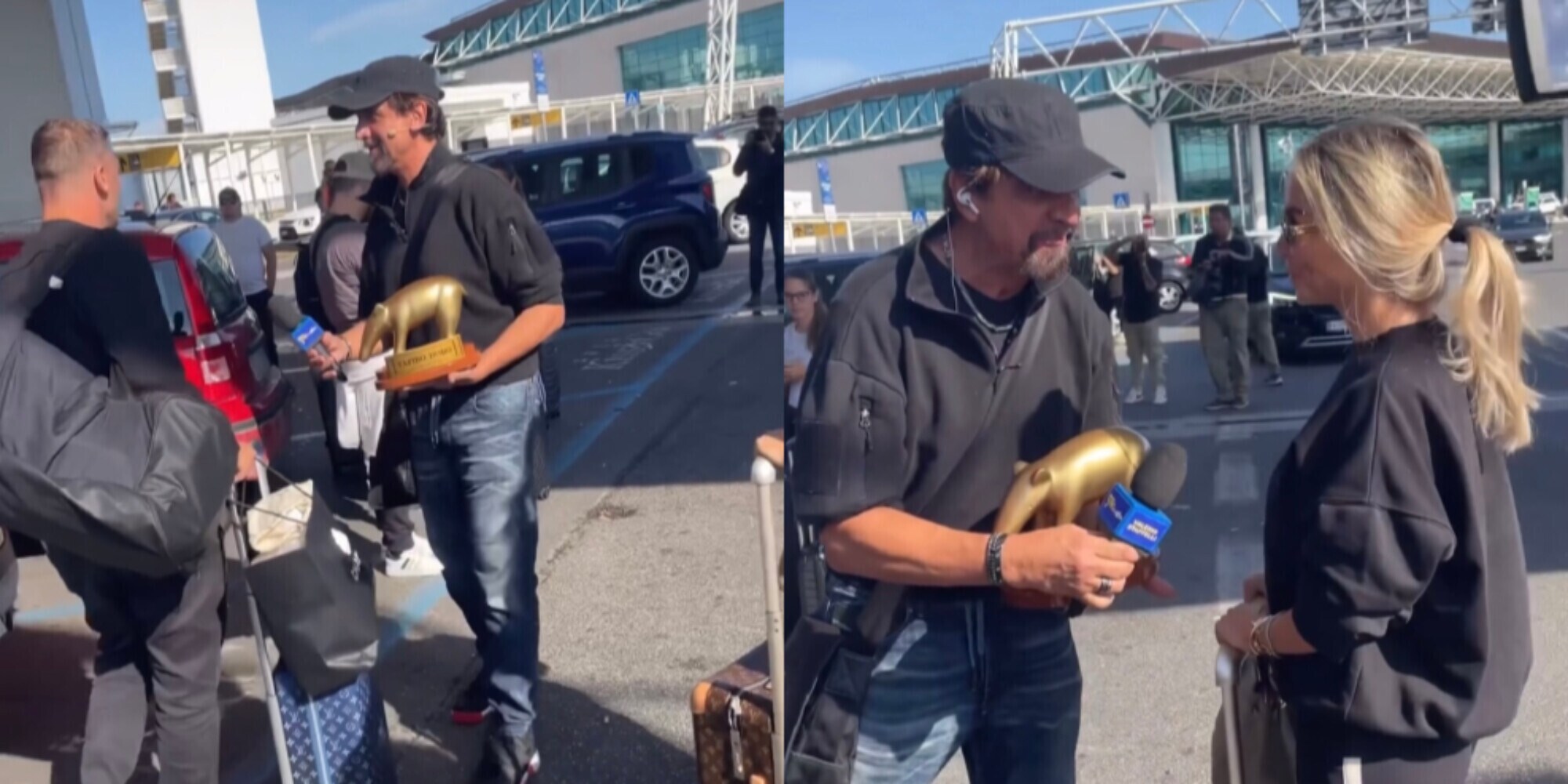 Totti e Noemi, dopo la bufera Tapiro d'Oro a sorpresa a Fiumicino
