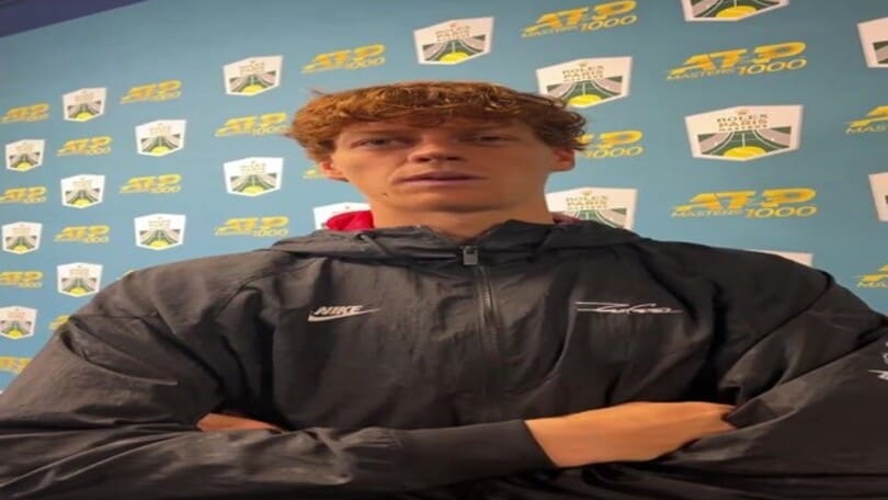 Sinner e l'annuncio del forfait al torneo di Parigi-Bercy