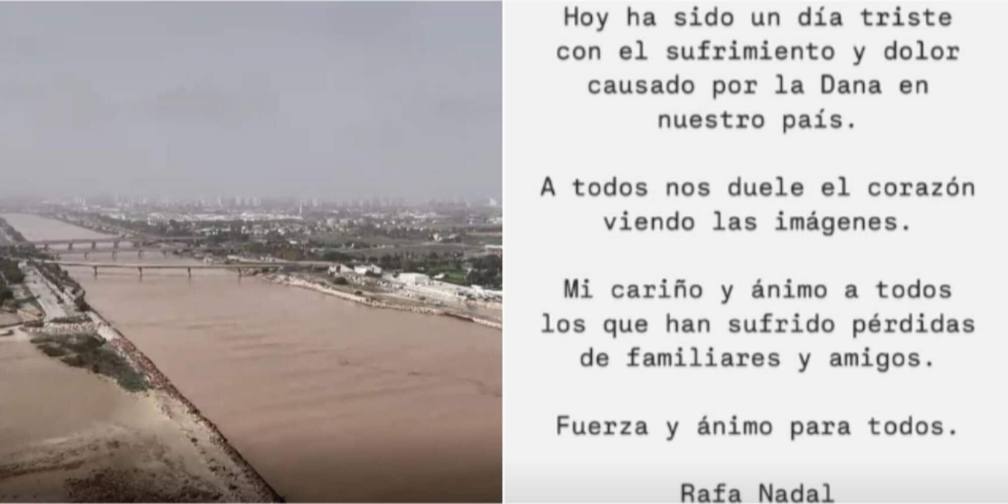 Tempesta Valencia, il messaggio da brividi di Nadal: "Fa male"