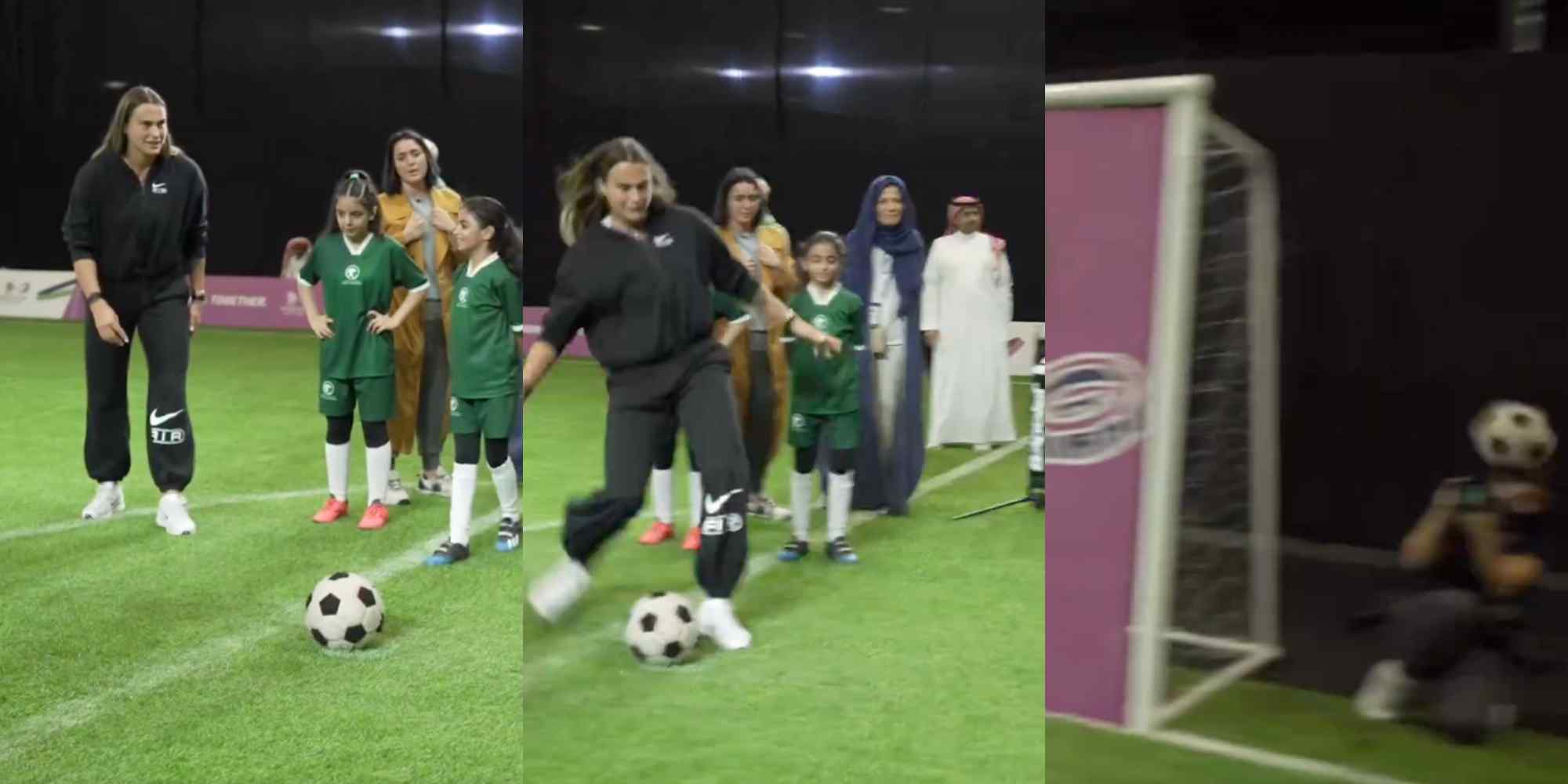 Sabalenka ci prova con il calcio, ma centra in pieno una fotografa: la reazione di Jabeur è pazzesca