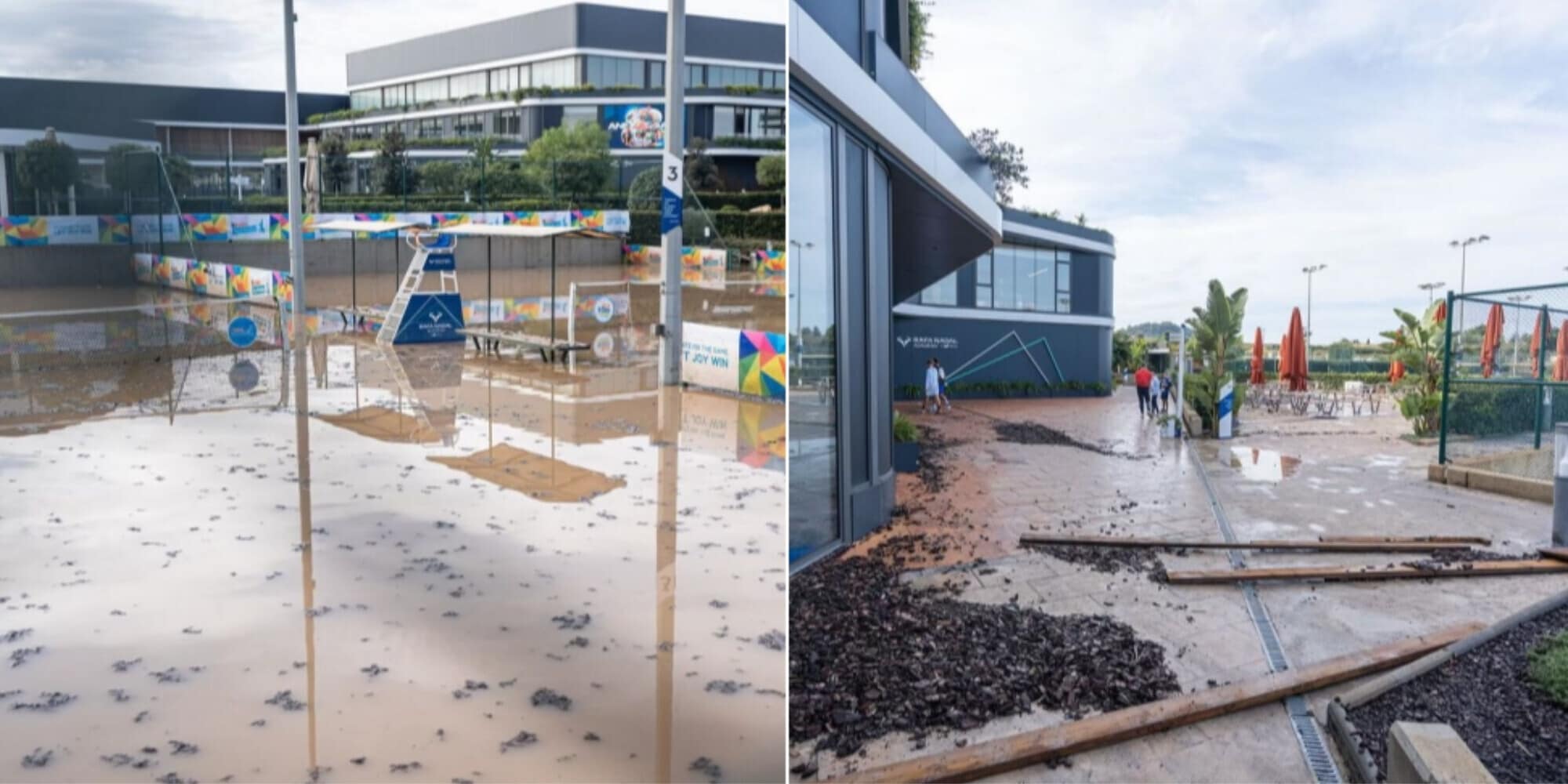 Alluvione in Spagna, gravi danni all'Academy di Nadal a Maiorca: tanti messaggi di solidarietà