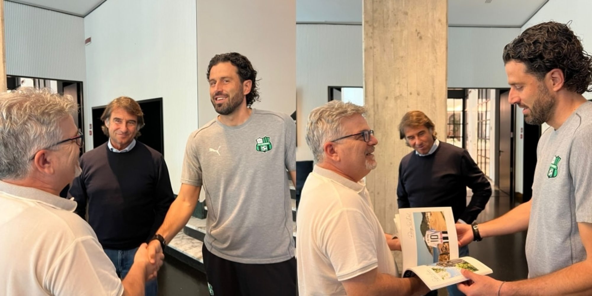 La maglia di Berardi in dono al Museo Fortunato