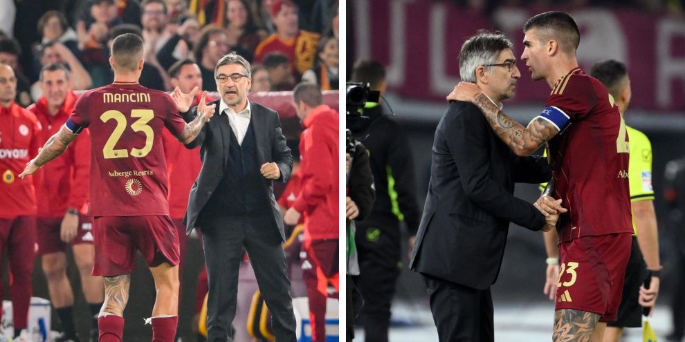 Juric e Mancini: dopo la lite e la bottiglietta, l'abbraccio in pubblico