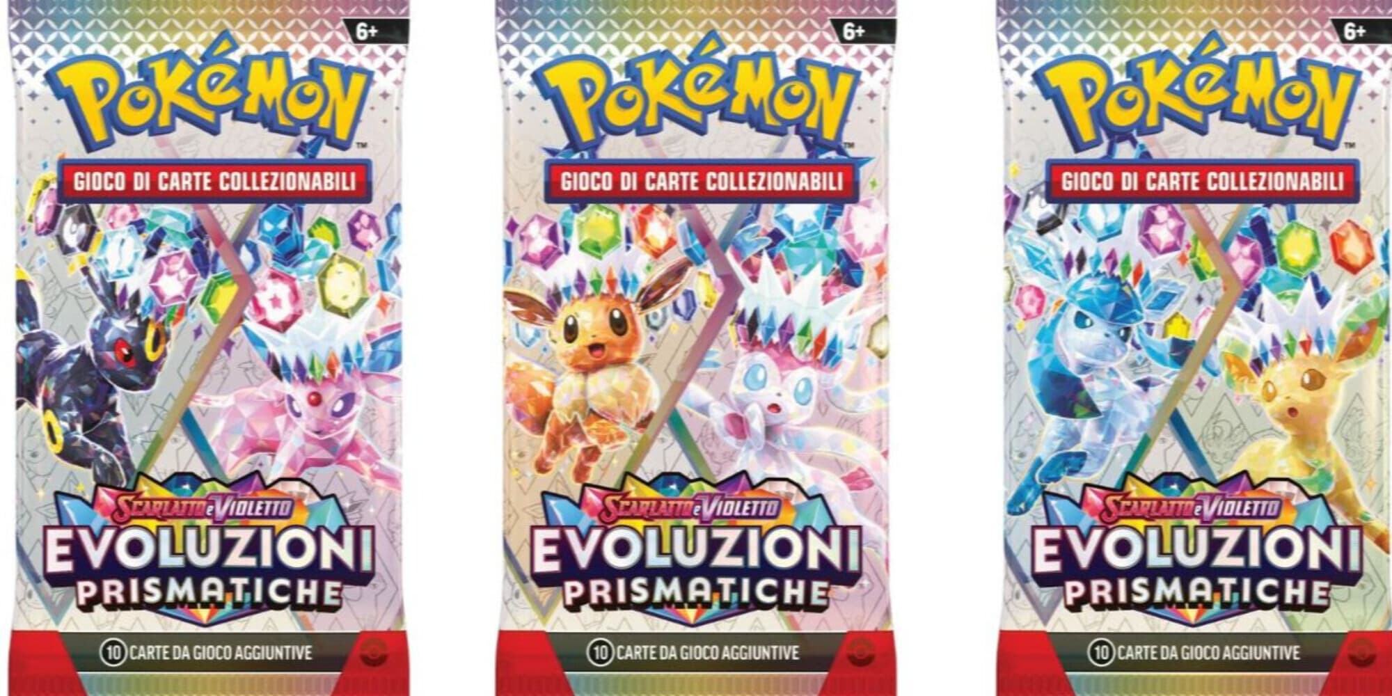 Evee, Vaporeon, Jolteon e tutte le eveelutions protagoniste in Pokémon Evoluzioni Prismatiche