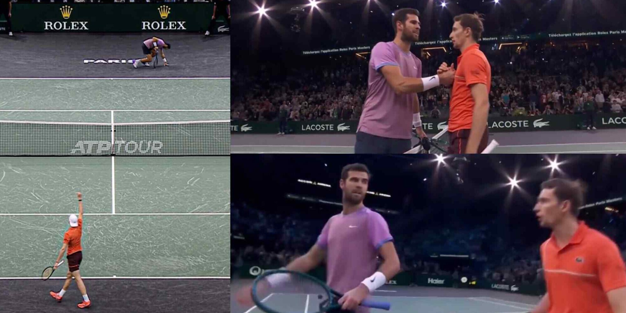 Khachanov, scintille con Humbert: cosa si sono detti a rete dopo il match