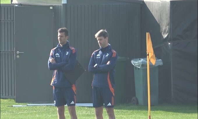 Champions League, l’allenamento della Juventus