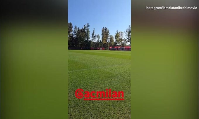Ibra a Milanello, la storia sui social