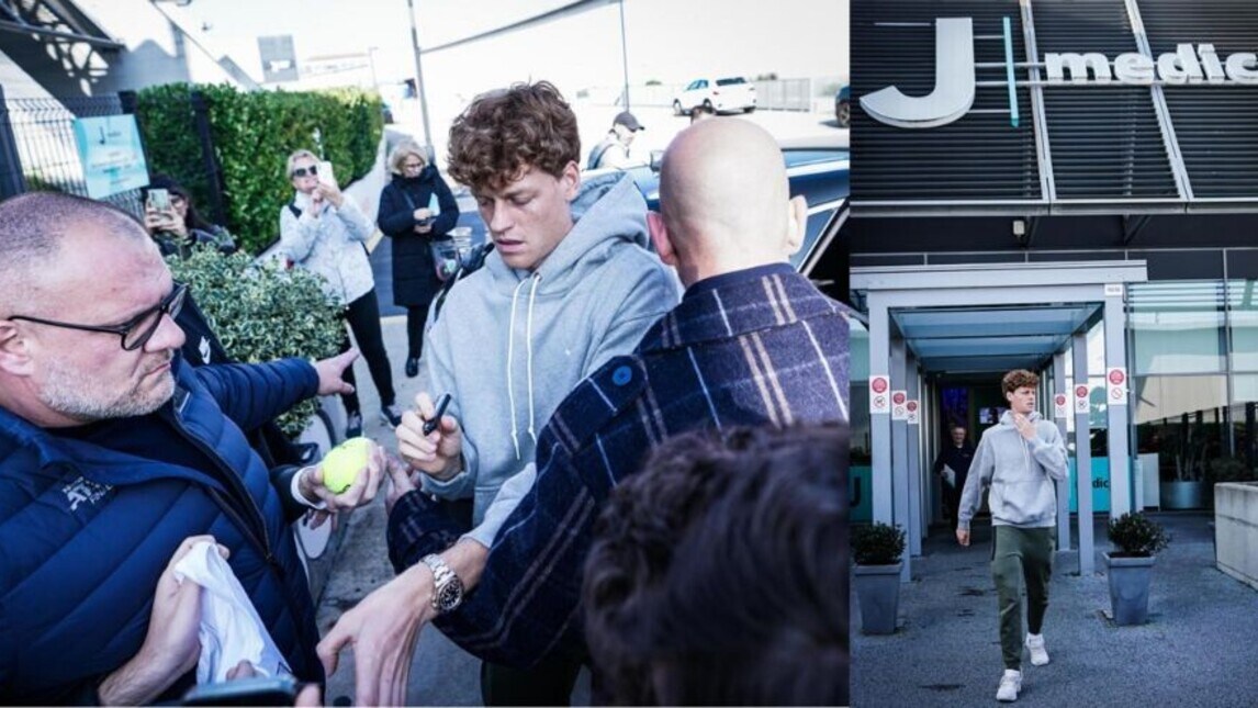 Sinner, le visite al J Medical: foto e autografi con i fan