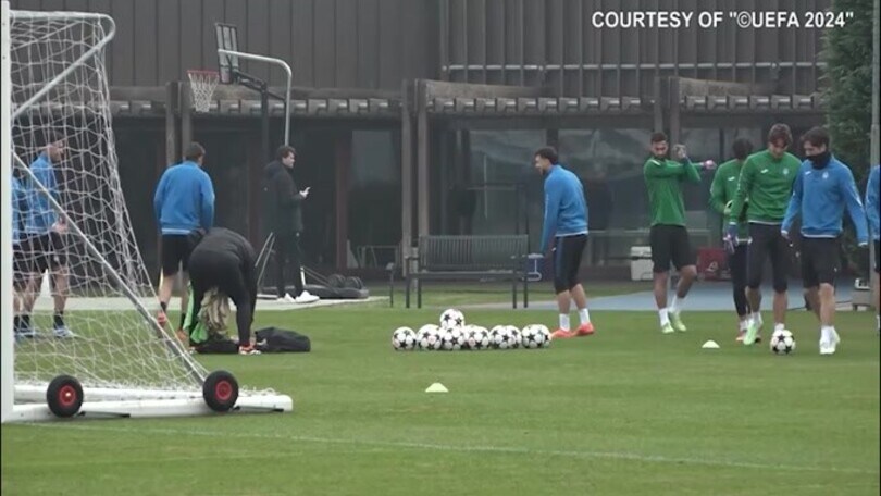 Atalanta al lavoro prima dello Stoccarda