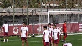 Europa League, la Roma si allena a Trigoria