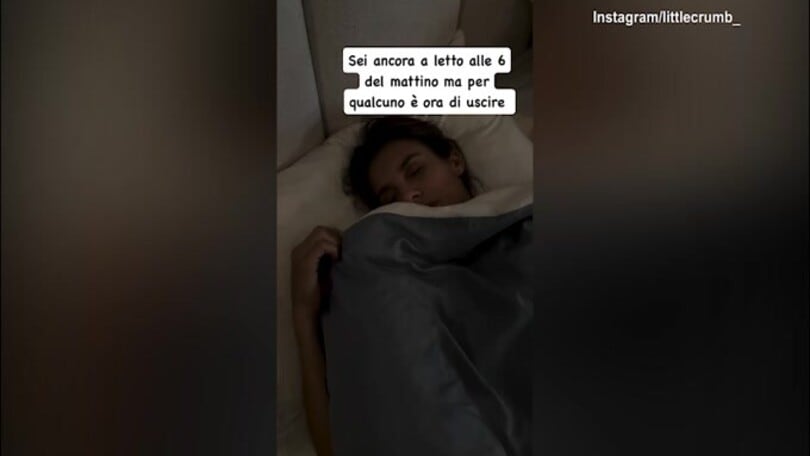 Elisabetta Canalis, che risveglio alle 6 del mattino