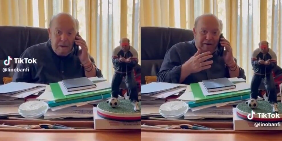 Lino Banfi e la finta telefonata con i Friedkin: lo sketch comico