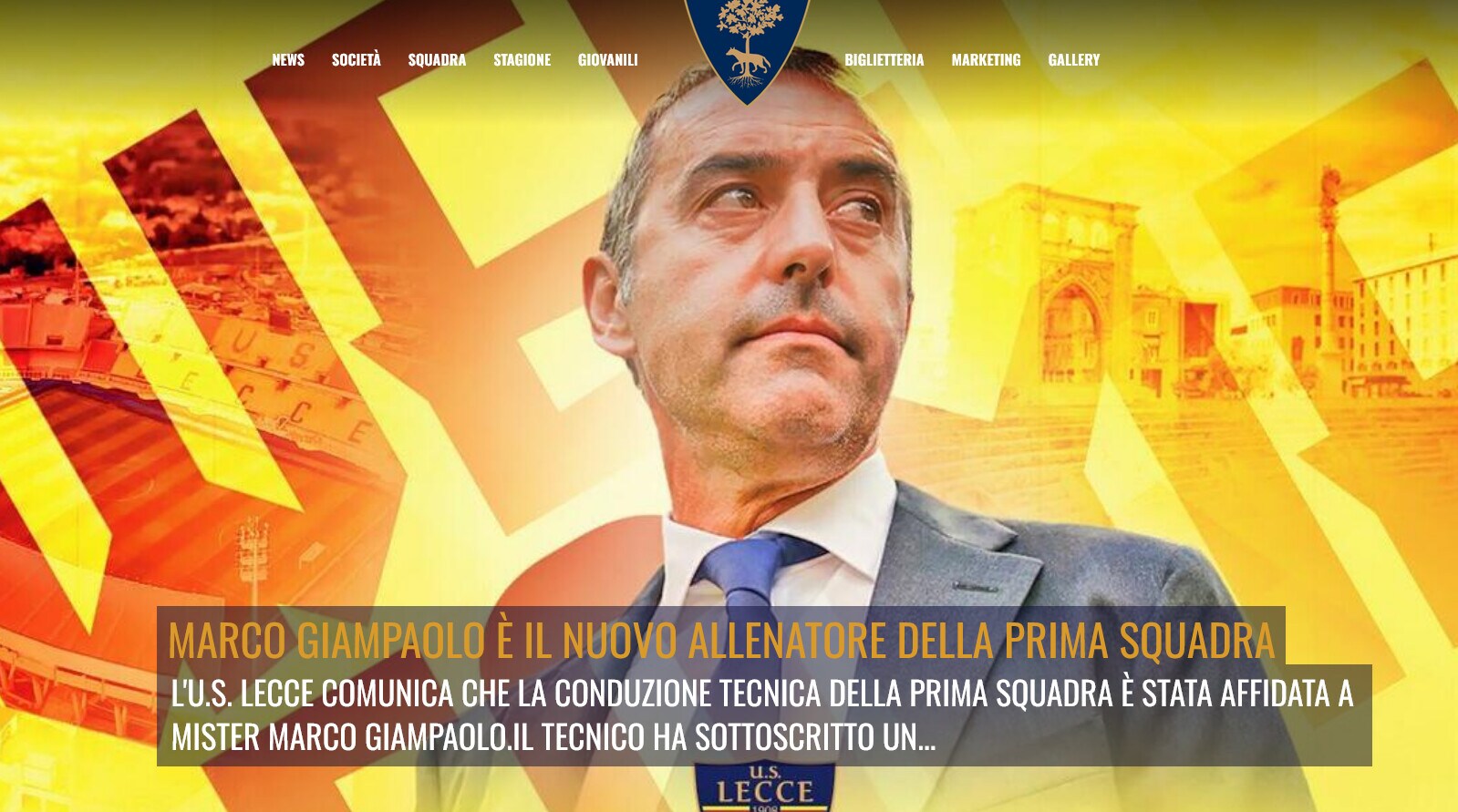 Ufficiale, Giampaolo è il nuovo allenatore del Lecce